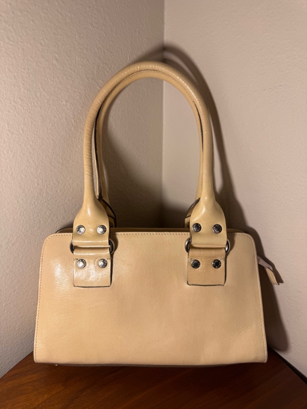 Prune Leather Handbag
